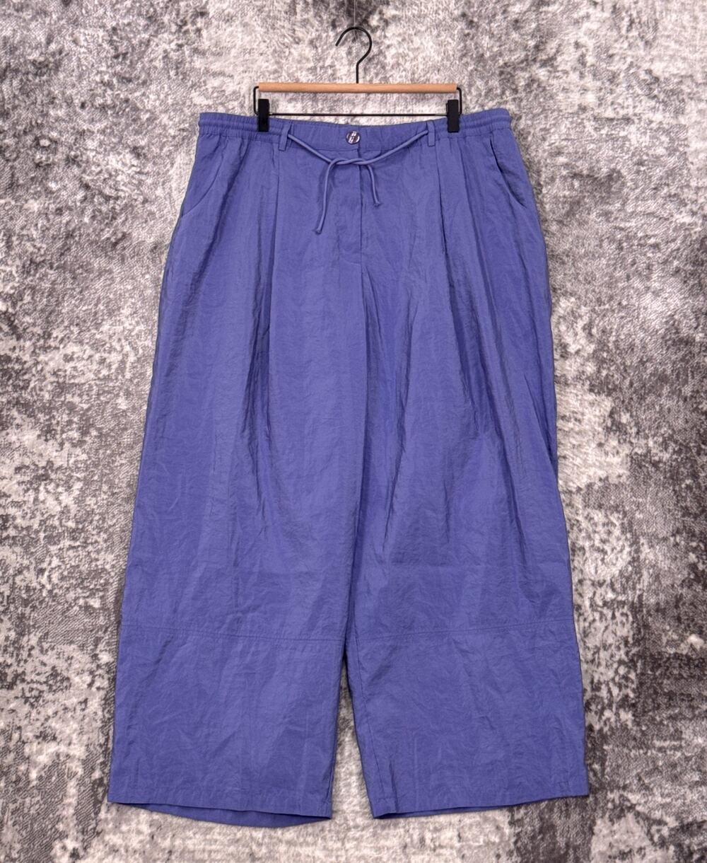 Maeve Seamed Wide Leg Track Pants 2X Womens Anthropologie Purple Pleated
